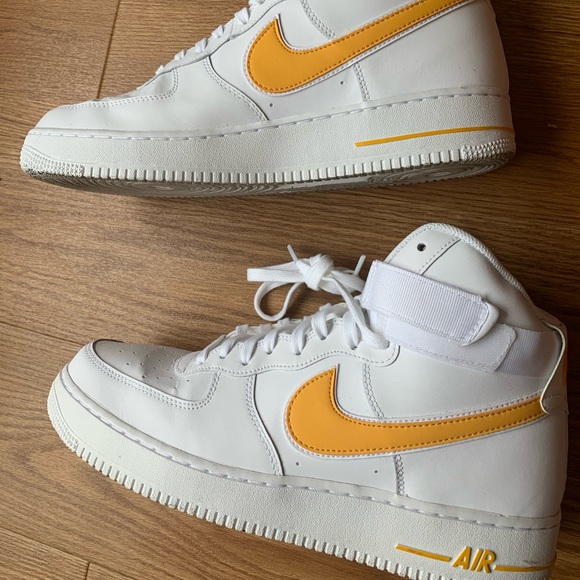 Nike Air Force 1 High ‘07 3 white university gold - Picture 3 of 7